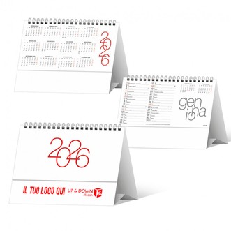 H/21 (CALENDARIO DA TAVOLO DESIGN) Personalizzato