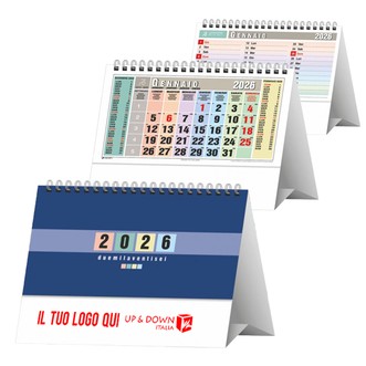 H/17 (CALENDARIO DA TAVOLO MULTICOLOR) Personalizzato